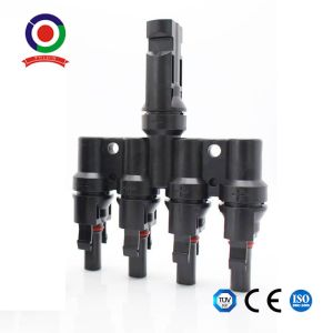 China T Branch PV Cable Coupler Combiner Connector Splitter Adapter M/FFFF And F/MMMM on sale