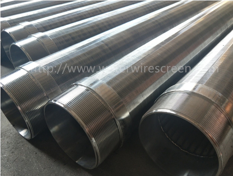 Oil Water Sand Filter 304 Wedge Wire Screen Pipe For Borewell