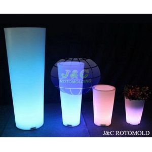 China Multi Sizes Plastic Rotational Moulding For LED Rotomolded Flower Pots High Precision on sale