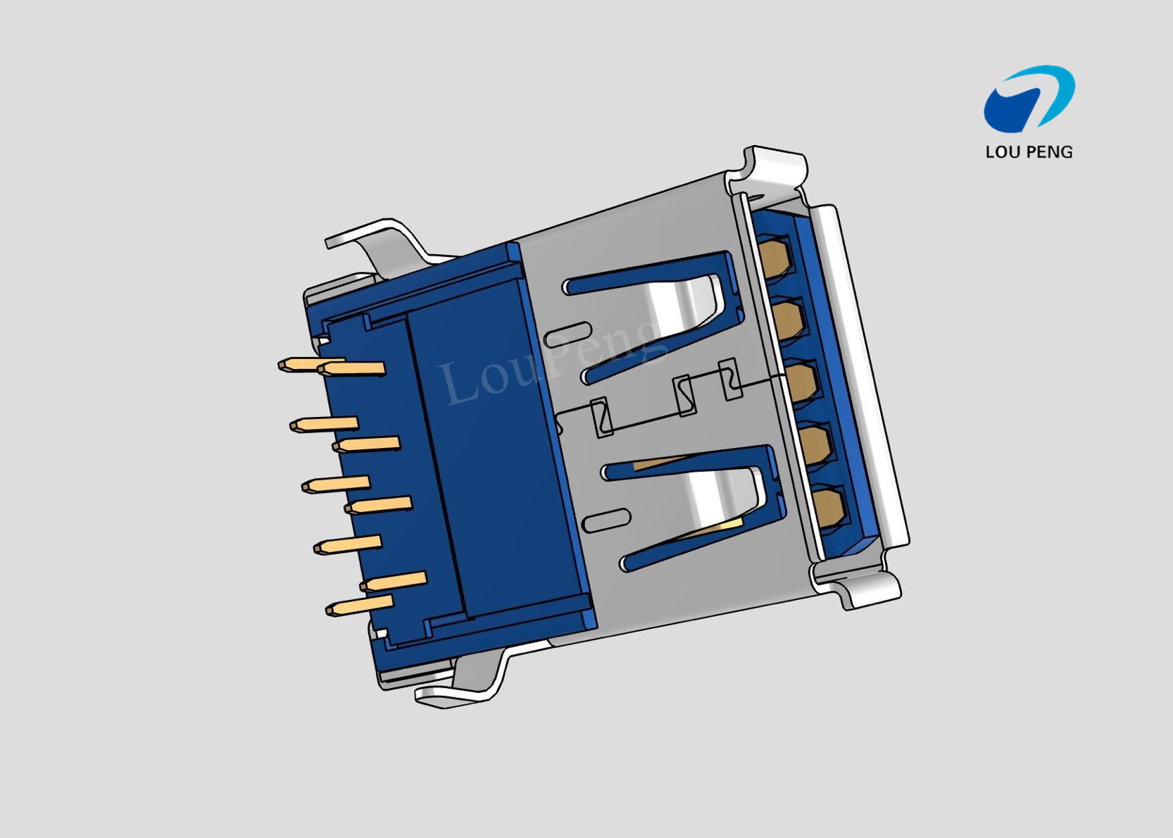 usb 3.0 connector 9pin RIGHT ANGLE A type female