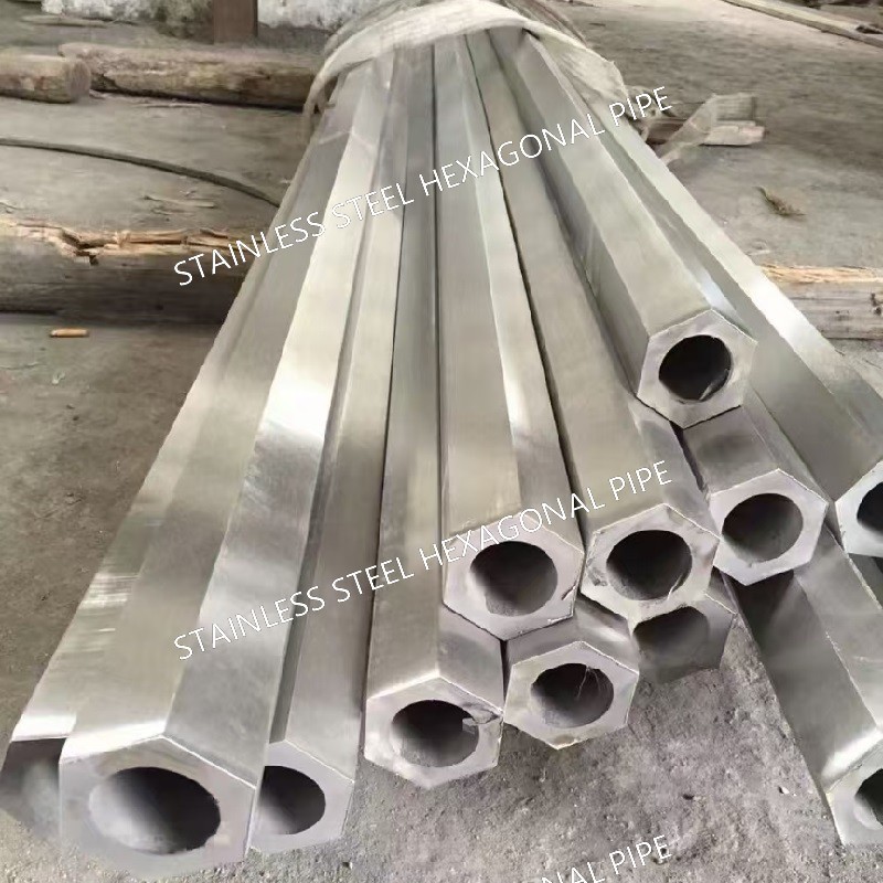Seamless 304 316L Hexagonal Stainless Steel Pipe Inner Diameter 6 - 70mm