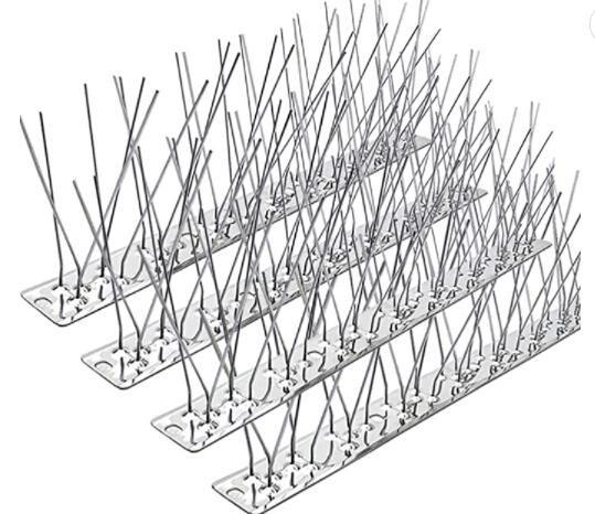 Bird Spikes for Pigeons Small Birds,Stainless Steel Bird Spikes -No More Bird