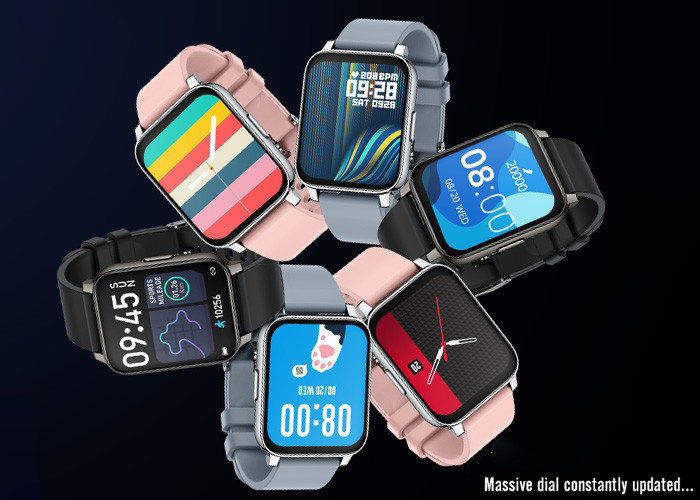 Nordic 52832 1.69in Smart Sport Watch IOT Music Control Health Monitor
