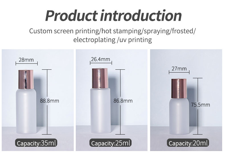 Customized 100ml Plastic Cosmetic Bottles Empty Aromatherapy Bottle With Electroplate