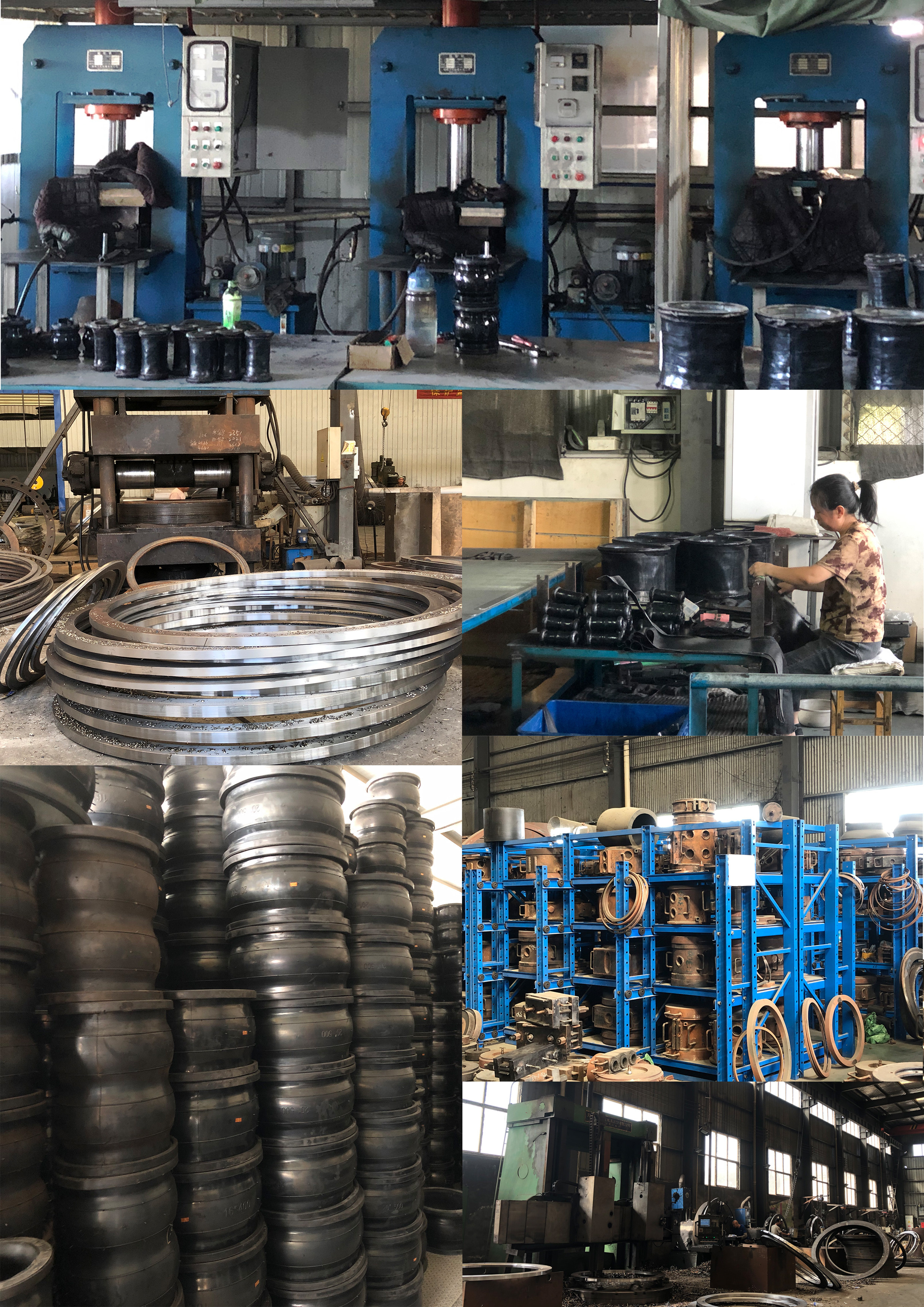 DN300 Pipe Connector Flange Type Rubber Bellow Pump Epdm Double Sphere Expansion Joint