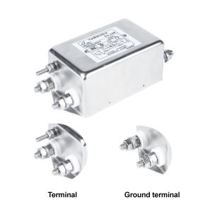  90db Low Pass Emi Filter 1450VDC Electromagnetic Interference Filters Manufactures