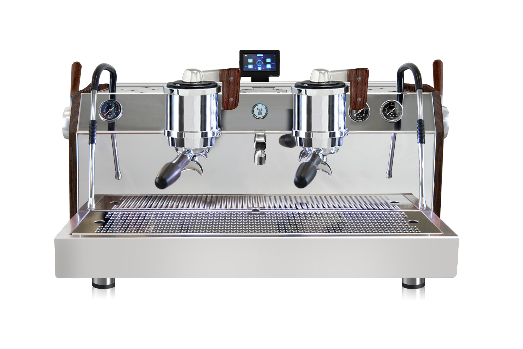 Electric 220 Dual Boilers Espresso Coffee Machine Commercial Double-head Coffee Maker
