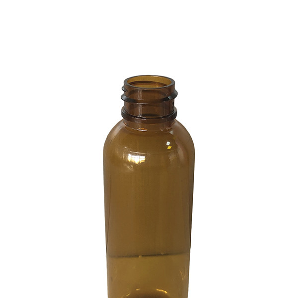 PP Cap 2 Oz Round Squeezable PET Spray Bottle / Plastic Bottle With Pump 20/410