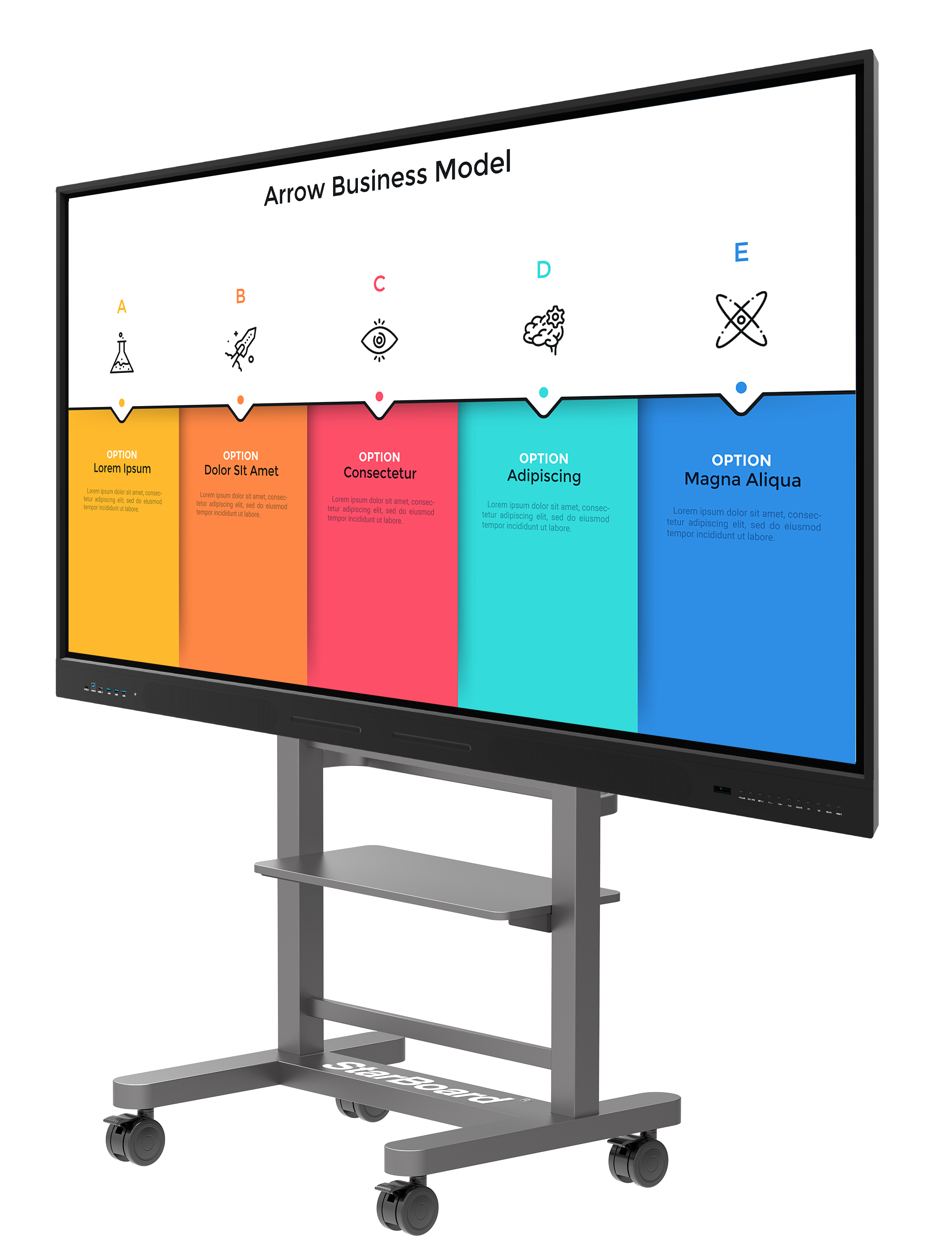 98 Inch Interactive Flat Panel Smart Boards For School Office Display