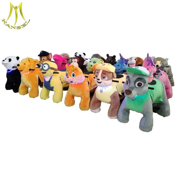 Hansel shopping mall child coin operated walking ride on animal toy paw patrol