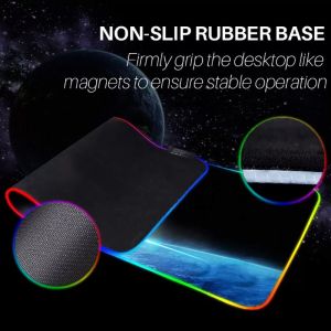 Gaming Style LED Marquee Mouse Pad Charger Extended Desk Mat RGB Customised 3Xl