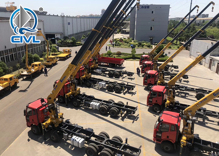 Total Lifting 12T Capacity Truck Mounted Crane Straight Boom crane with