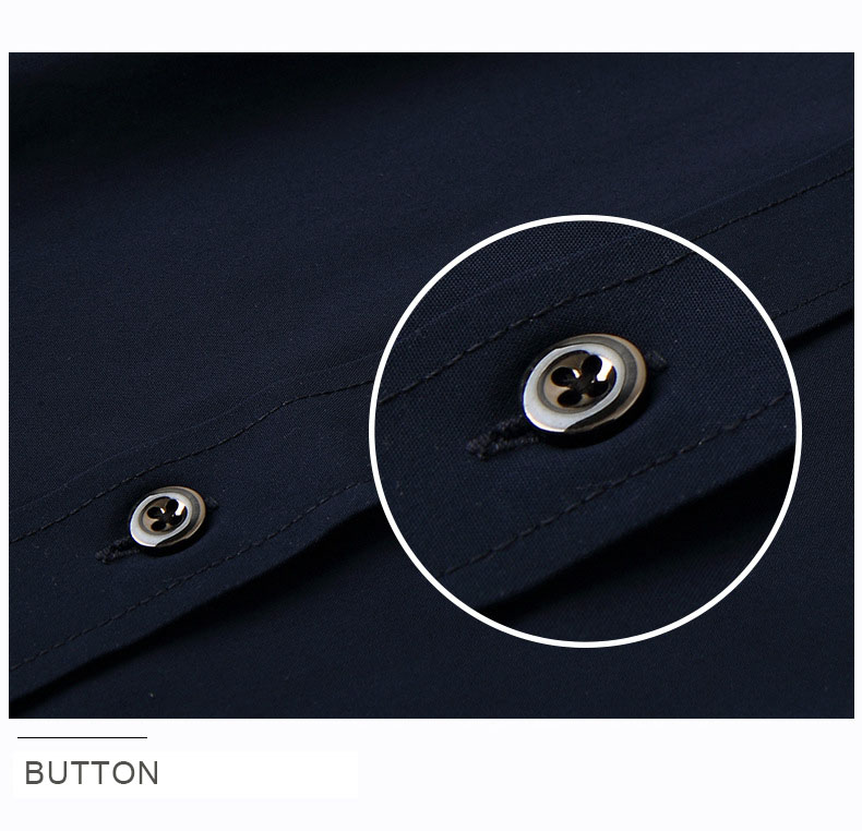 Solid Pattern Breathable 100% Cotton Long Sleeve Formal Dress Shirt for Men and Women