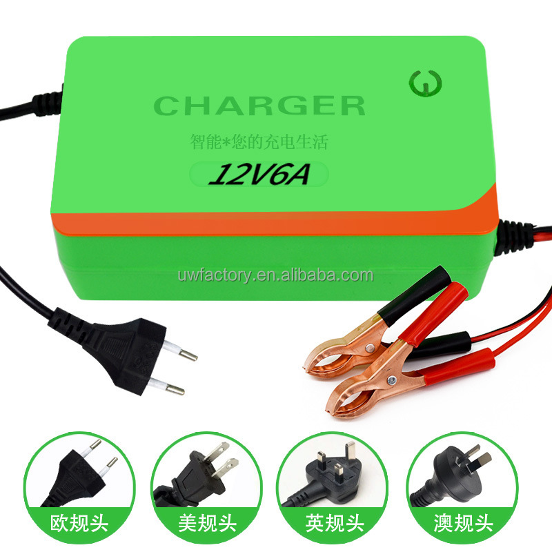 12V 10A Intelligent Fast Power Charging Wet Dry Lead Acid Digital LCD Display Full Automatic Car Battery Charger for Car