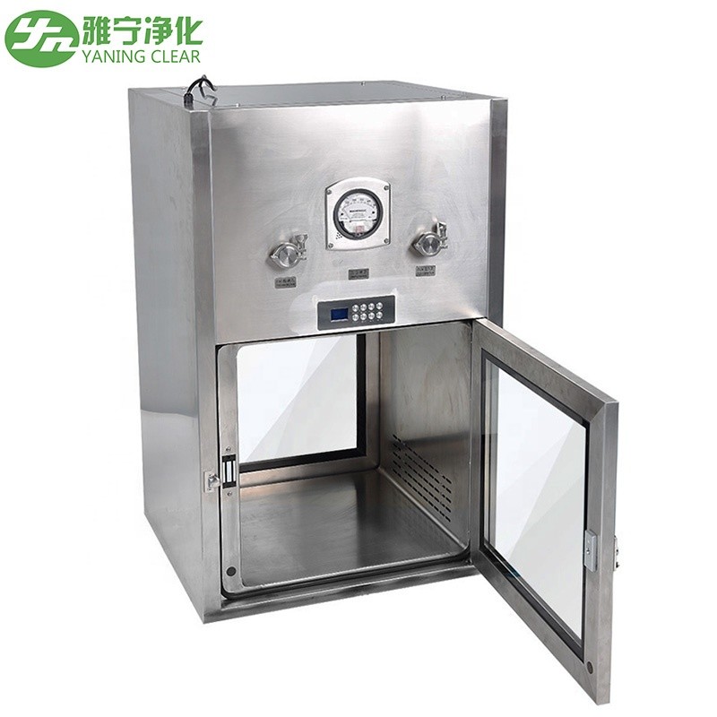Electrical Interlock Dynamic Pass Box Laboratory Stainless Steel Clean Room