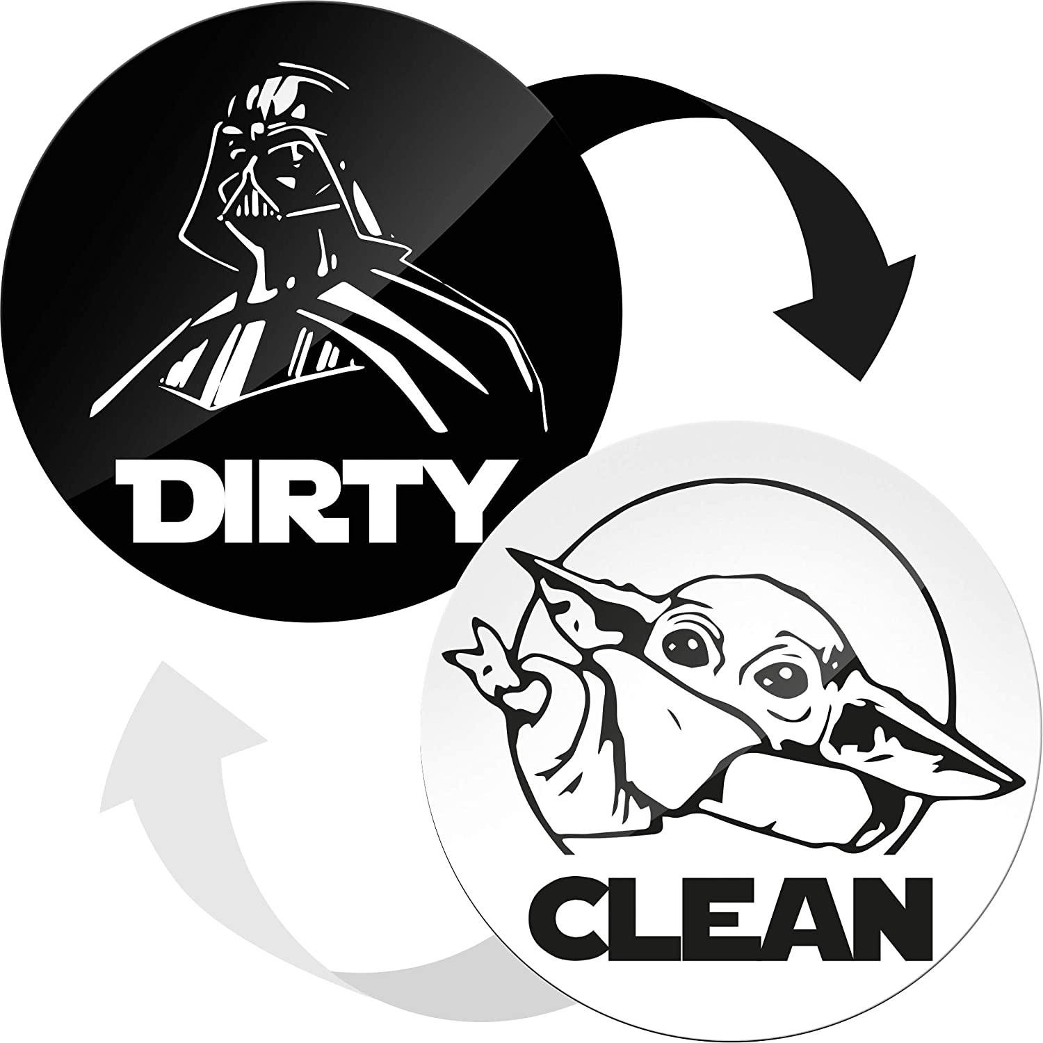 Magnet Dishwasher Clean Dirty Sign Indicator 2*2 Inch Gifts For Mom