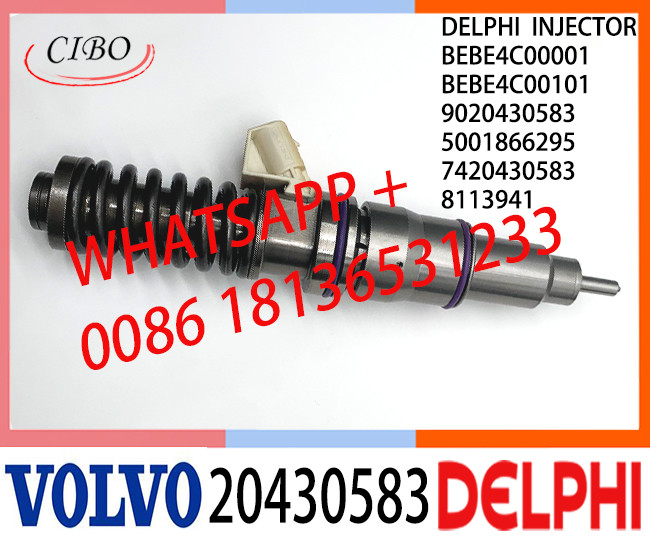Common Rail Fuel Diesel Injector BEBE4C00001 BEBE4C00101 20430583 8113941 5001866295 9020430583 E1 for VOL D12 TRUCK