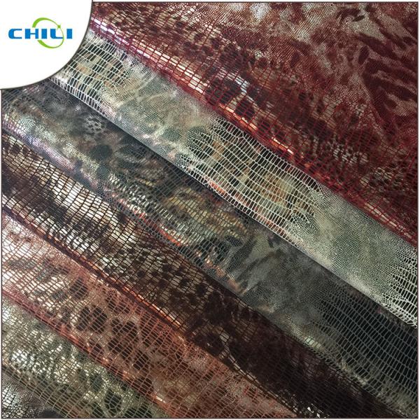 Embossed Soft Leather Material , Pvc Leatherette Fabric Eco Friendly Easy