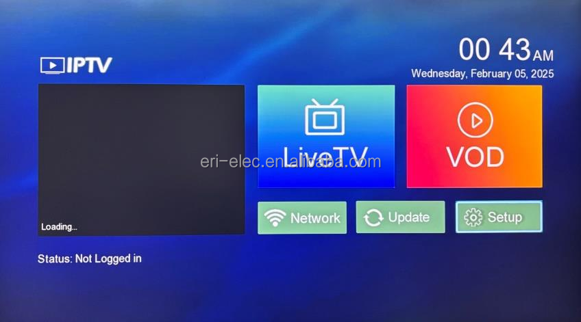 ERI Linux Set Top Box Quad Core GX67 1080p H.265 IPTV