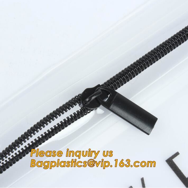 Plastic Bag OEM Custom PVC Loop Handle Image Printed Plastic Shopping Bag,Promotional Clear Waterproof Plastic Cosmetic