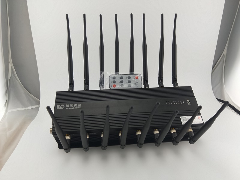 16 antenna mobile Signal Jammer 2G / 3G / 4G / VHF / LoJack desktop shield high power mobile phone signal jammer