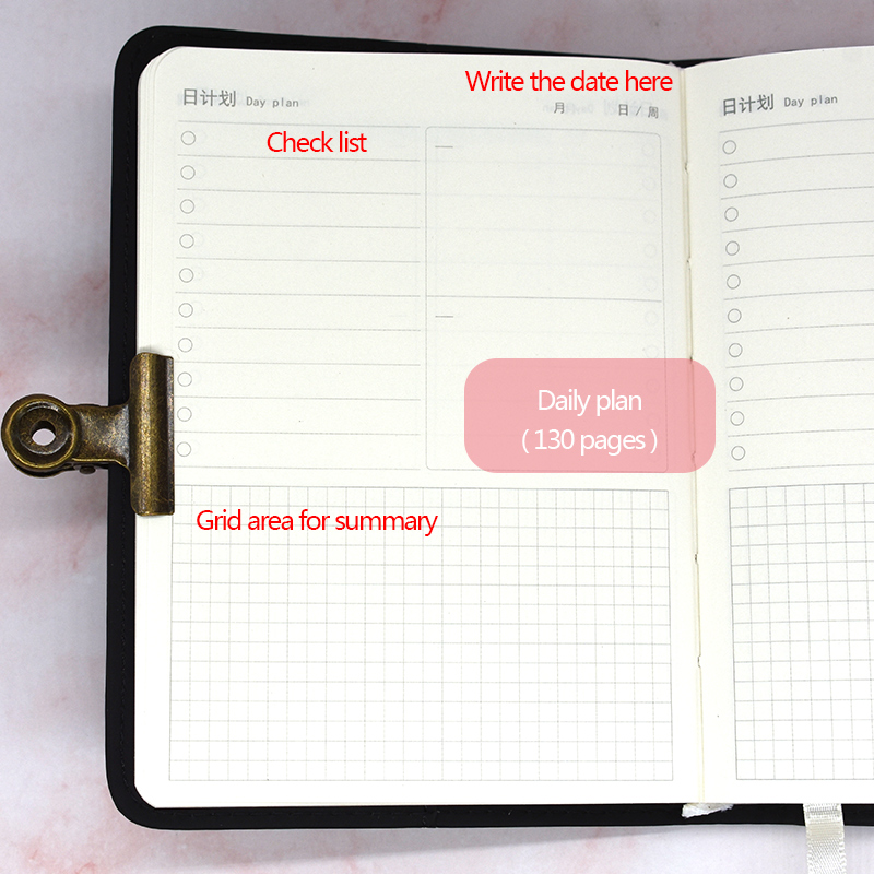 Promotion A6 Custom Printing Notebook with 144 Inner Pages and Professional Design