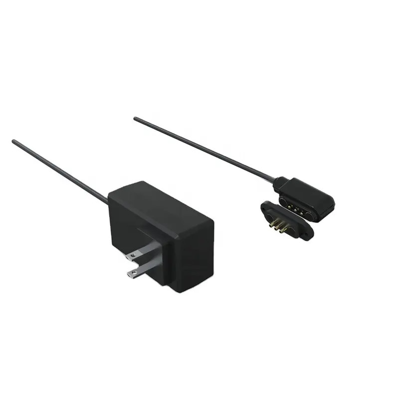 New Design 3 Pin Pogo pin Magnetic Charging Adapter Cable Connector Male Female PogoPin Connector AC DC Magnets Contact Pad Spring charging wire