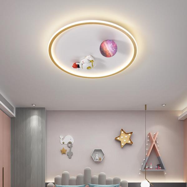 Nordic Children's Minimalist Ceiling Lamp Rectangle Girl Boy Planet Ceiling