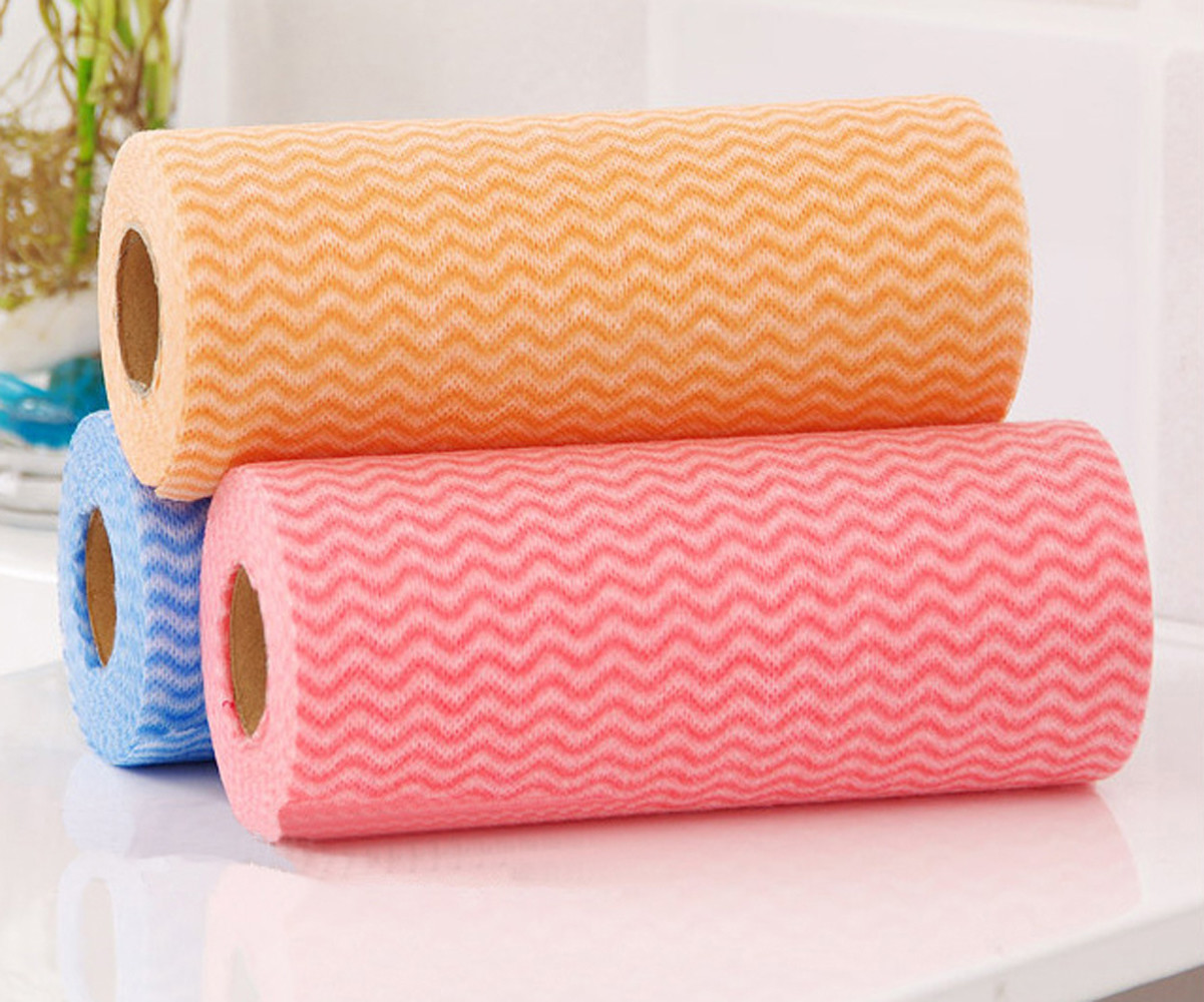 Disposable Spunlace Nonwoven Wipes Cleaning Wipes With Different Color
