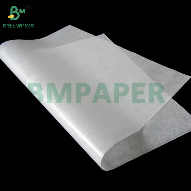 38gsm 40gsm Food Grade Greaseproof Silicone Paper For Cooking 16'' x 24''
