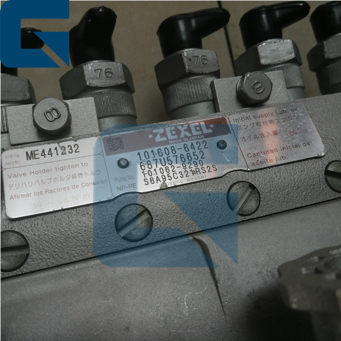 101062-9290 101608-6422 Excavator SK200-6E Fuel Injection Pump