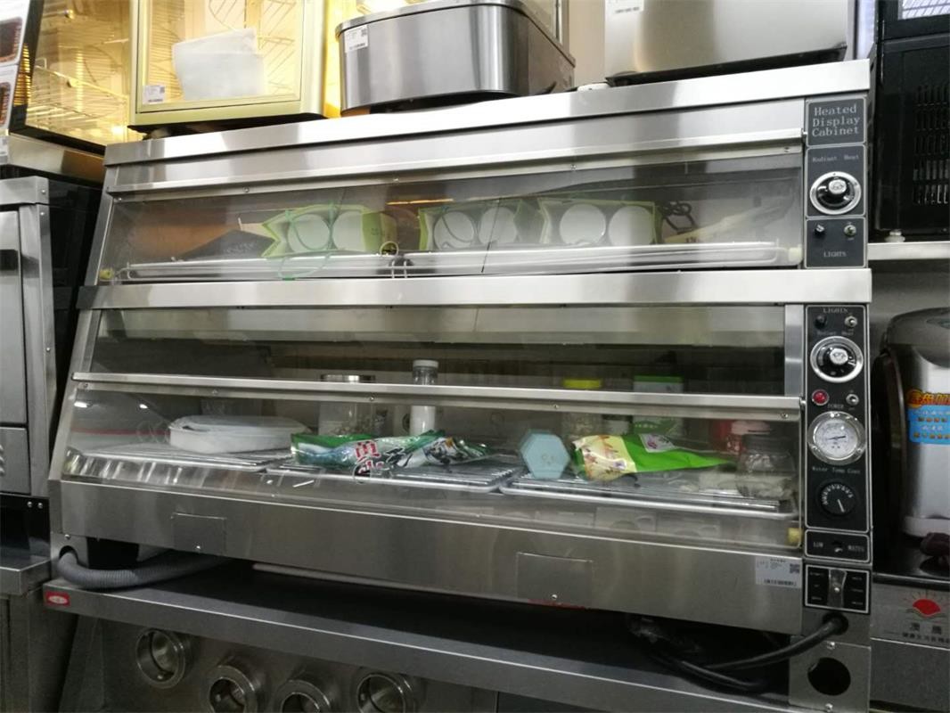380V/4.2KW Food Warmer Showcase Individual Thermostatic Control 1520x750x840mm