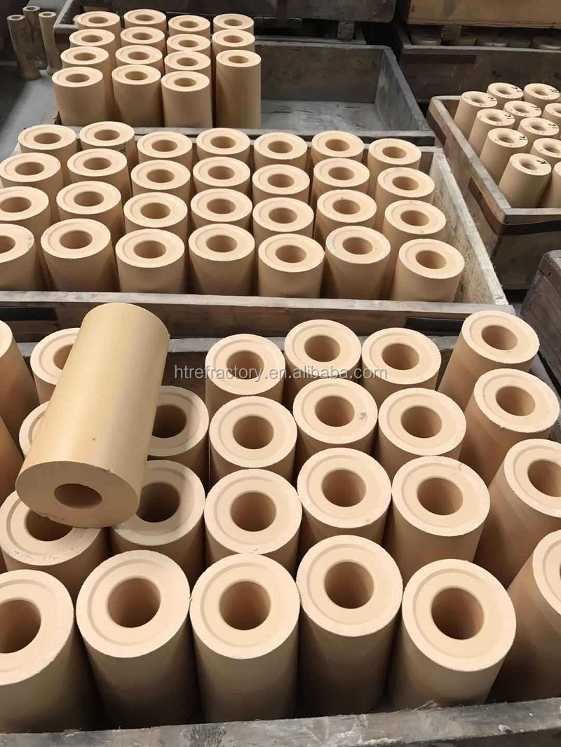 Bending Processing Service Refractory Zirconia Nozzle Core For Steel Ladle Firebrick