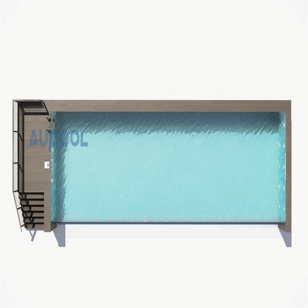Easy to Install Prefab Swimming Pool 30 Years Non-Yellowing Luxury Flat Pack Backyard