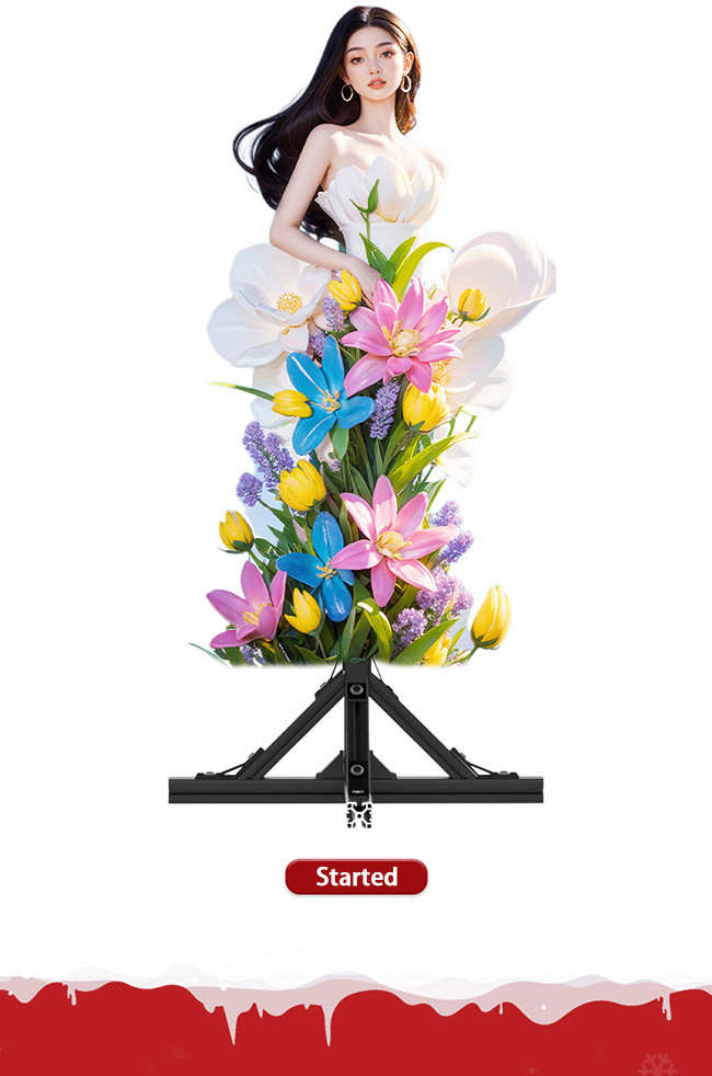 3D Hologram Holographic Advertising Fan for Product Demos, Rotating LED Visual Effects
