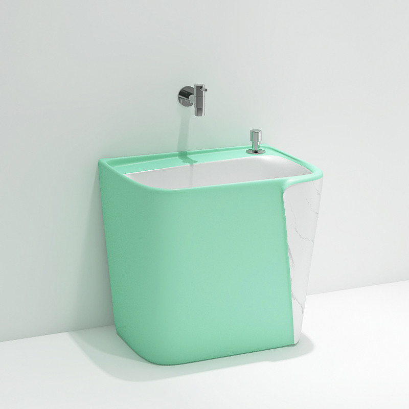 rectangular Ceramic Mop Sink Blue Black Pink Light Grey Green color