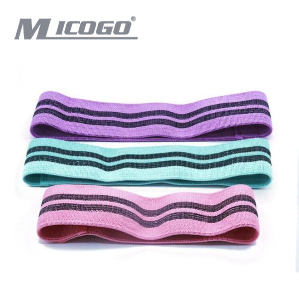 Custom Logo Wide Anti slip Fabric Resistance Loop Band Hip Exercise Booty Bands ,for Gaining Confidence in Yoga Training