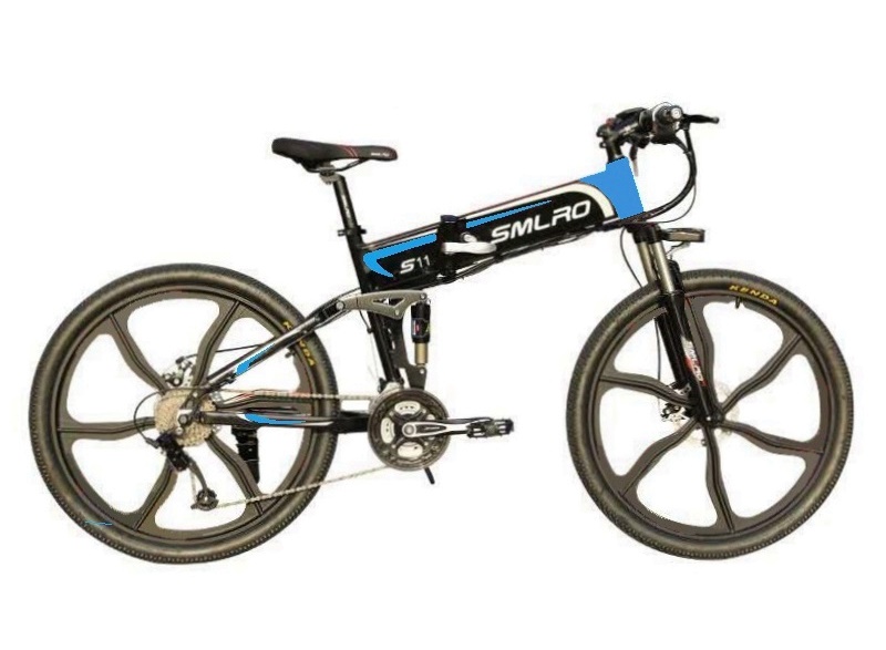 0.5KW 26 Inch Folding Electric Bike With Shimano Gear Multifunctional