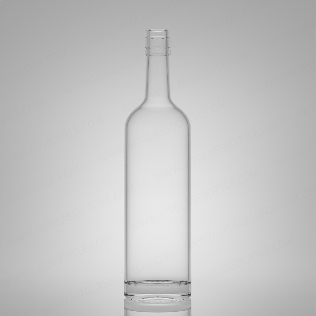 Super Flint Rum Vodka Whisky Tequila Gin Glass Bottle with Ropp Cap 750ml 620g Industrial Liquor
