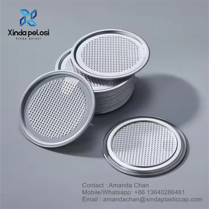 Wholesale Peel Off End Easy Open Cover Easy Tear Lid Aluminium Foil For Food