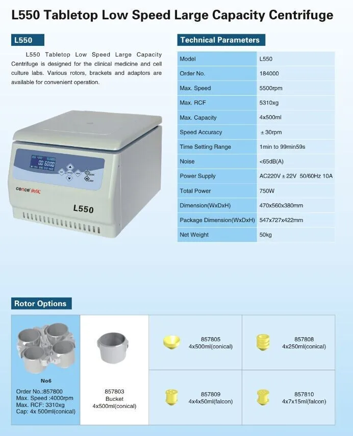 L550 Extractor CENCE Centrifuge Machine For Oil Extraction