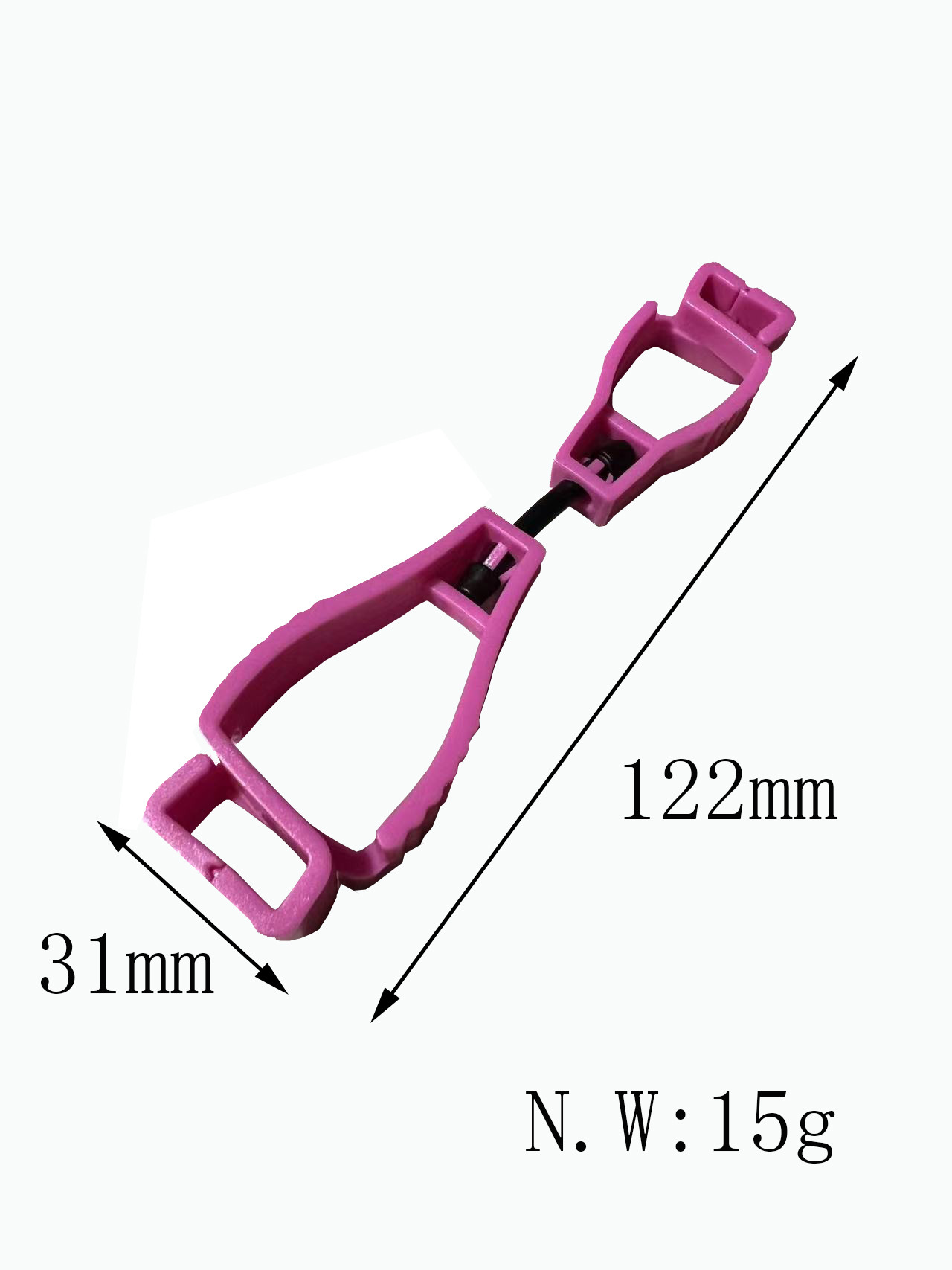 Plastic Glove Clips in Bag Package