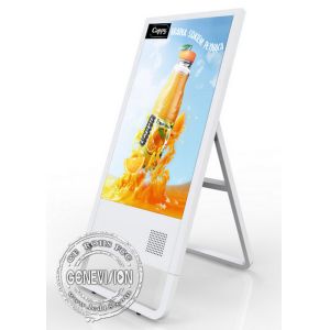 China Portable Network LCD Advertising Player Kiosk 32 Inch With Sturdy Triangulated Base on sale