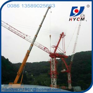 6ton 25m jib QTD2520 Luffing Overhead Tower Crane