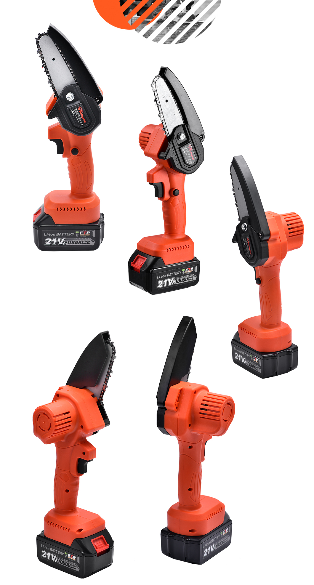 21V Wood Tile Battery Powered Circular Saw Cordless Saw Tools 1300mAH Lithium Battery