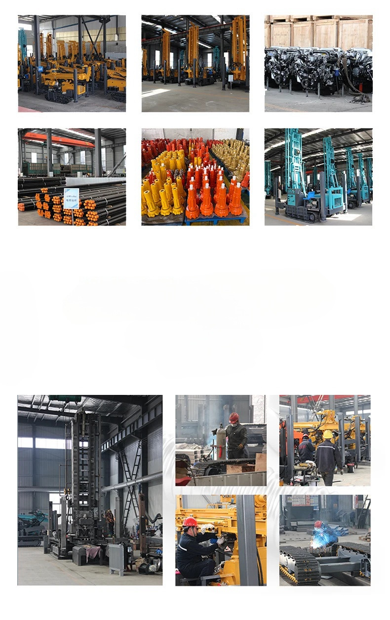 Crawler Type Deep Water Well Drilling Rig with 350m Drill Hole Depth