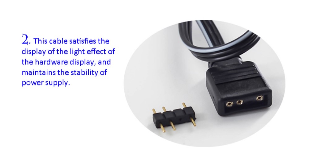 RGB 24 pin motherboard extension cable for pc gaming male to female light sync Ned extension cord 245mm