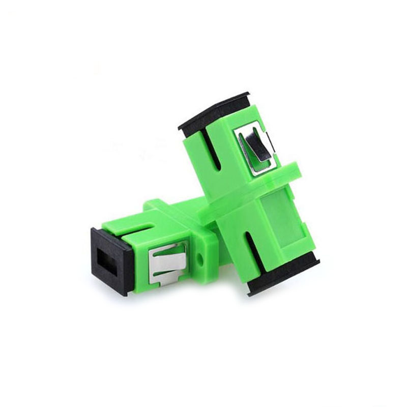 SC APC UPC SM SX Fiber Optic Adapter With Phosphor Bronze Sleeve OEM