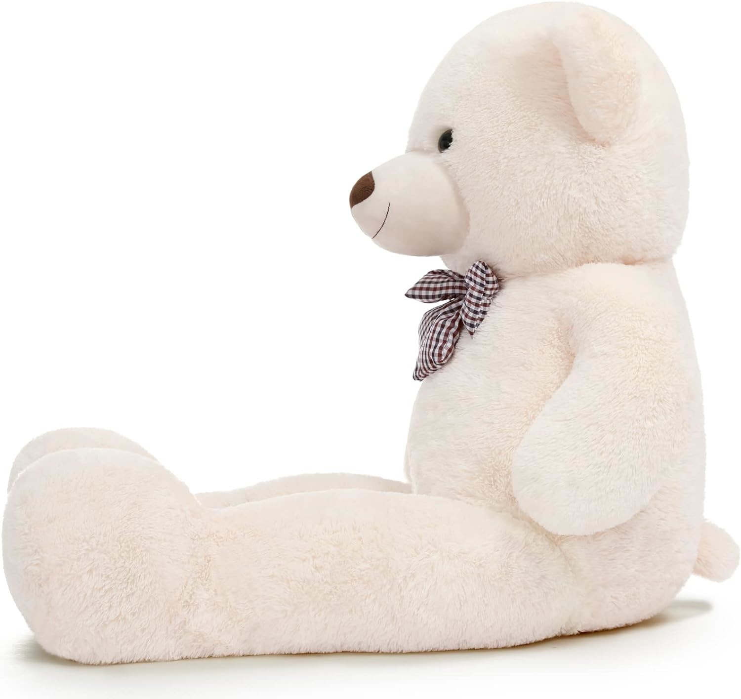 Misscindy Giant Teddy Bear Plush Stuffed Animals for Girlfriend or Kids 47 inch, (White)
