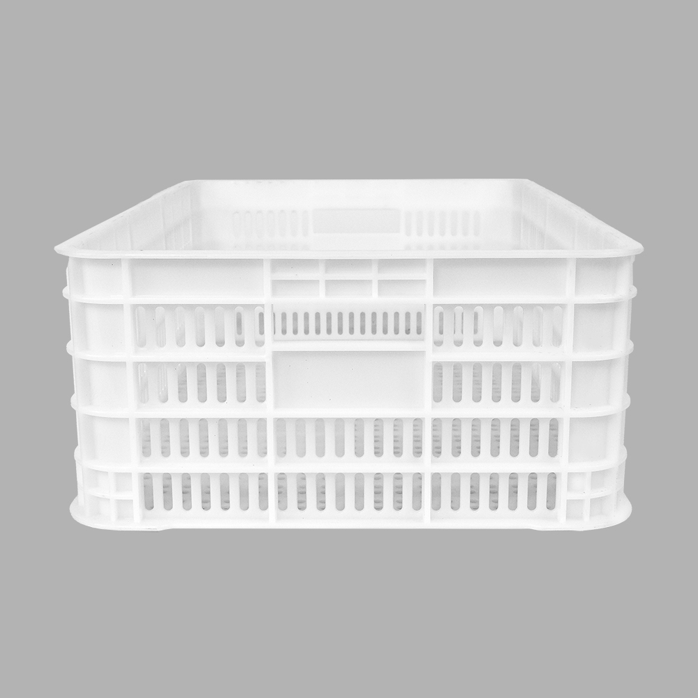 Customized Logo Stackable Plastic Storage Basket for Supermarket Display and Storage